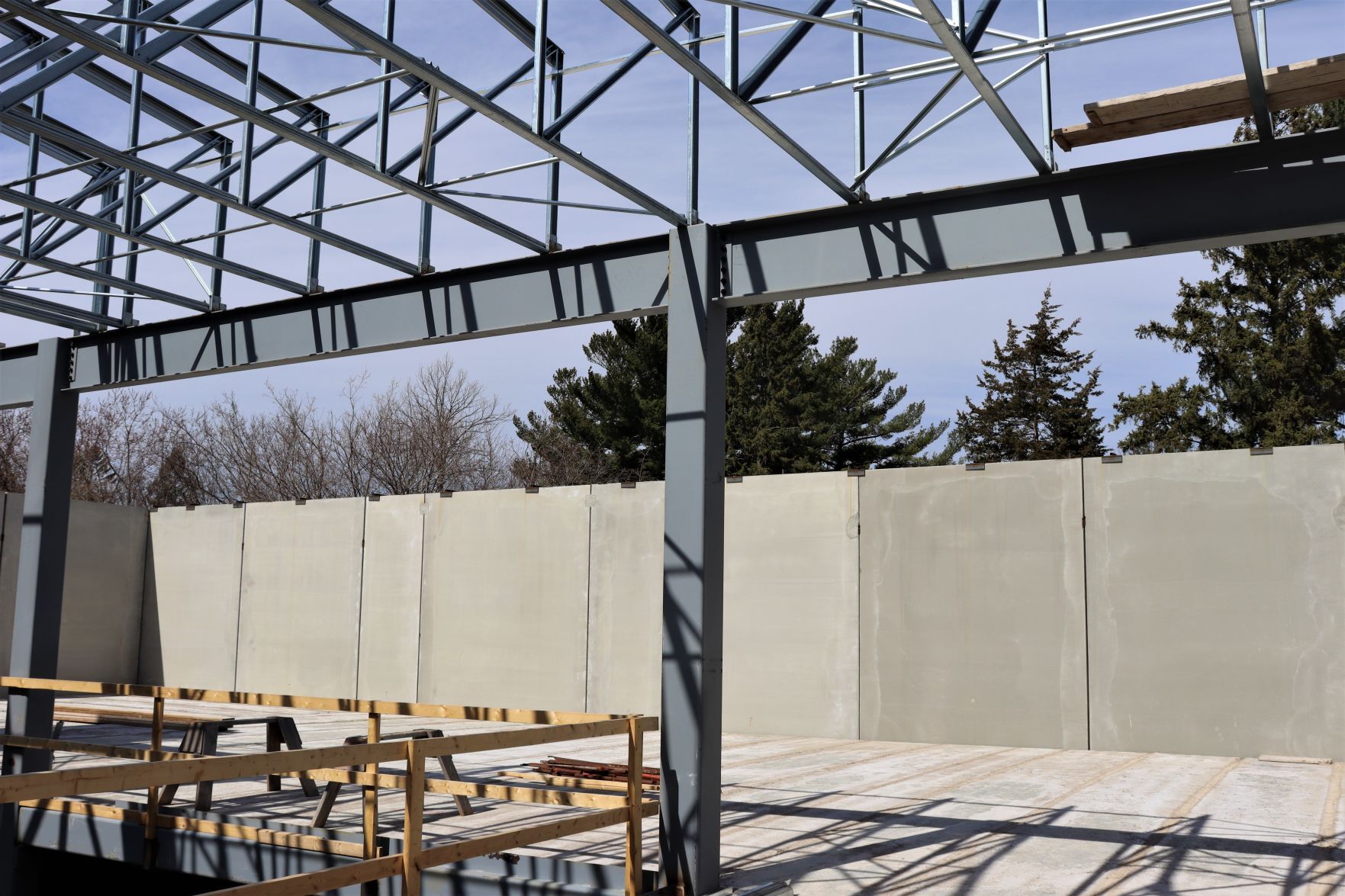 Chippewa Area History Center construction progress